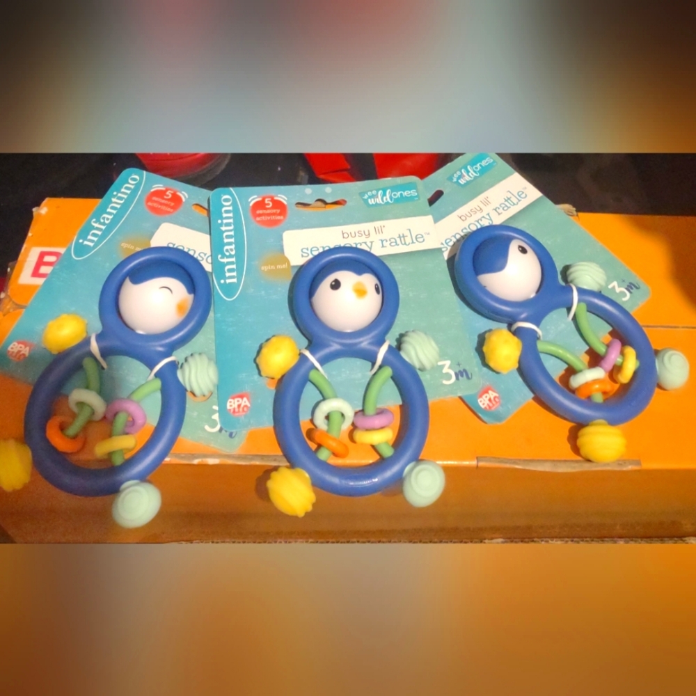 Busy Lil Sensory Rattles(s)-Penguin